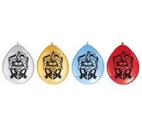 Folat 62855 Fltx 12In/30cm Knights /8, Rot 30cm Ballons