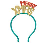 Folat 63786 Diadème 'Merry Xmas' -Paillettes pour briller Couleurs tête, Noël Photo Accessoires de fête, Multicolore