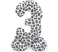 Folat 63933 Ballon Aluminium Numéro avec base Chiffre 3 Bright Panther 72 cm - Pour Date d'anniversaire, Anniversaire, Décoration, pas besoin d'hélium