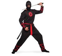 Folat 64006 Ninja Costume, Noir, M/L