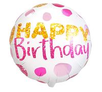 Folat 64391 Ballon alu 'Happy Birthday!' Pointillés - 45cm