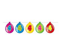 Folat 65504, Guirlande, Multicolore, Anniversaire, 320 mm, 210 mm, 10 mm