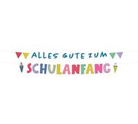 Folat 66081 Guirlandes de lettres Schulanfang-1,5 mètres, Multicolore