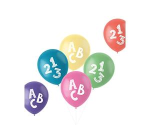 Folat 66090 Ballons Schulanfang 33cm-6 pièces, Multicolore, grand