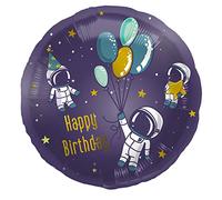 Folat 67927 Ballon en aluminium Anniversaire Espace - 45 cm