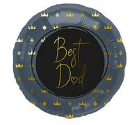 Folat 67961 Ballon en aluminium Best Dad Bleu - 45 cm
