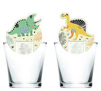 Folat Marqueurs en verre Dino Roars – 6 pièces