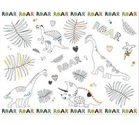 Folat Sets de table Coloriages Dino Roars - 6 pièces, multicolore, Centre