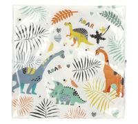 Folat Serviettes Dino Roars 33x33cm-20 pièces, 68350, Multicolore