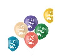 Folat 68390 Ballons Zoo Party 33cm-6 pièces, Multicolore