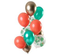 Folat 69376 Ballons Tropical Gem 30cm - 12 piècesLatex Ballons convient á Hélium pour Décoration de Fête