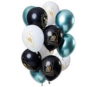 Folat 69550 Ballons Jubilé 50 Ans 30cm - 12 piècesLatex Ballons convient á Hélium pour Décoration de Fête