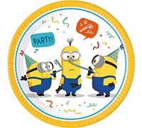 Minions planches de fête en carton 23 cm 8 pièces Multicolor G