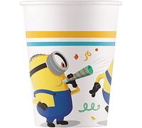 Procos- Folat Gobelets Papier FSC Minions 200ml-8 pièces, 93512P, Multicolore