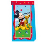 Folat 93828P Sacs de fête Disney Mickey Mouse 4 pièces Multicolore - Mickey Traiter Bonbons Goodie Cadeau Sacs pour fête d'enfants, Fête d'anniversaire Mickey Thème Parti Décoration