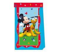 Folat 93828P Sacs de fête Disney Mickey Mouse 4 pièces Multicolore - Mickey Traiter Bonbons Goodie Cadeau Sacs pour fête d'enfants, Fête d'anniversaire Mickey Thème Parti Décoration