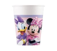 Procos Gobelets papier Minnie Mouse 93831P FSC 200 ml 8 pièces Rose