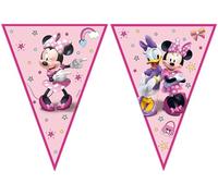 Procos- Folat 93834P Ligne de Drapeau FSC Minnie Mouse-2,3 mètres, Rose