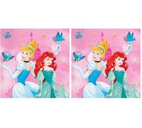 Folat 93849P Serviettes FSC Princess 33x33cm - 20 pièces (Lot de 2)