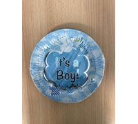 Folat Assiettes jetables Birth It's a boy, 63630, Blauw