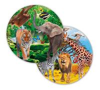 Folat - Assiettes jetables Safari Party 23 cm - 8 pièces