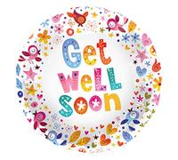 Folat - Ballon alu Get Well Soon Fleurs - 45cm