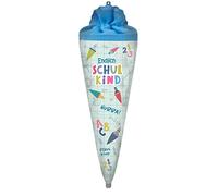 Folat Ballon aluminium Schulanfang-110 cm, 66089, Multicolore