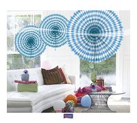 Folat Ballon alvéolaire en nid d'abeille Blanc/bleu 45 cm