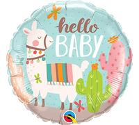 Folat Ballon Foil 'Hello Baby' Llama, 78689Q, Meerkleurig