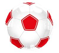 Folat - Ballon Football Rouge-Blanc 43cm