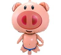 Folat - Ballon Gonflé à l'hélium Cochon Rose - 52 X 78cm