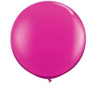 Folat Ballon Magenta XL-90cm, 19240, Rose