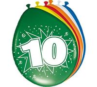 Folat Ballons 10 Ans 30cm - 8 pièces