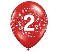 Folat - Ballons 2 ans étoiles 28cm - 100 pièces