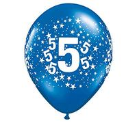 Folat - Ballons 5 Ans Etoiles 28cm - 100 pièces