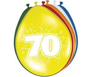 Folat Ballons 70 Ans - 8 pièces