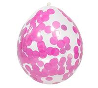 Folat - Ballons avec Confettis Roses 30cm - 4 pièces