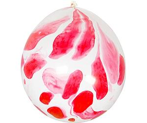 Folat Ballons avec des taches de sang, 08604, rouge