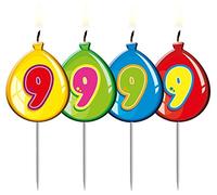 Folat - Ballons Bougie Anniversaire Chiffre 9