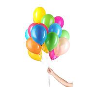 Folat - Ballons colorés avec ruban 23cm - 30 pièces