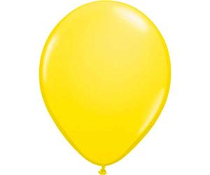 Folat-Ballons Jaunes 30cm-100 pièces, 08101, Jaune