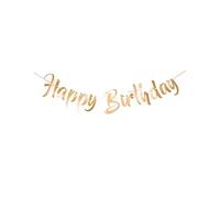 Folat - Bannière De Lettres HBD Luxury Doré - 1 mètres