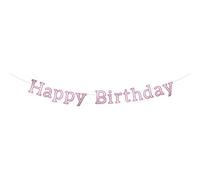 Folat - Bannière Lettre Glossy Pink 'Happy Birthday' - 3 mètres