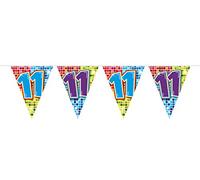 Folat - Blocs de guirlande banderoles XS 11e anniversaire - 3 m