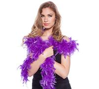 Folat Boa en Plumes Violet Lilas 180 cm, 62080, Costumes