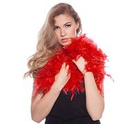 Folat Boa Plume Rouge 180 cm, 62070, Red, Costumes