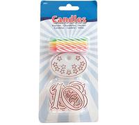 Folat Bougie ensemble coloré avec des chiffres, 22911, Multicolore