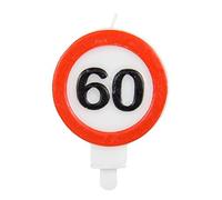 Folat - Bougie Panneau de Signalisation 60 Ans