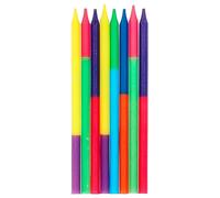 Folat Bright Delight-10 cm-24 pièces-Bougies décoration de D'anniversaire, Happy Birthday, Anniversaires, Gâteau de Mariage, 24192, Multicolore