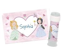 Folat- Bubble Soap Sticker-Pretty Princess-6 Stück, 27498, Multicolore